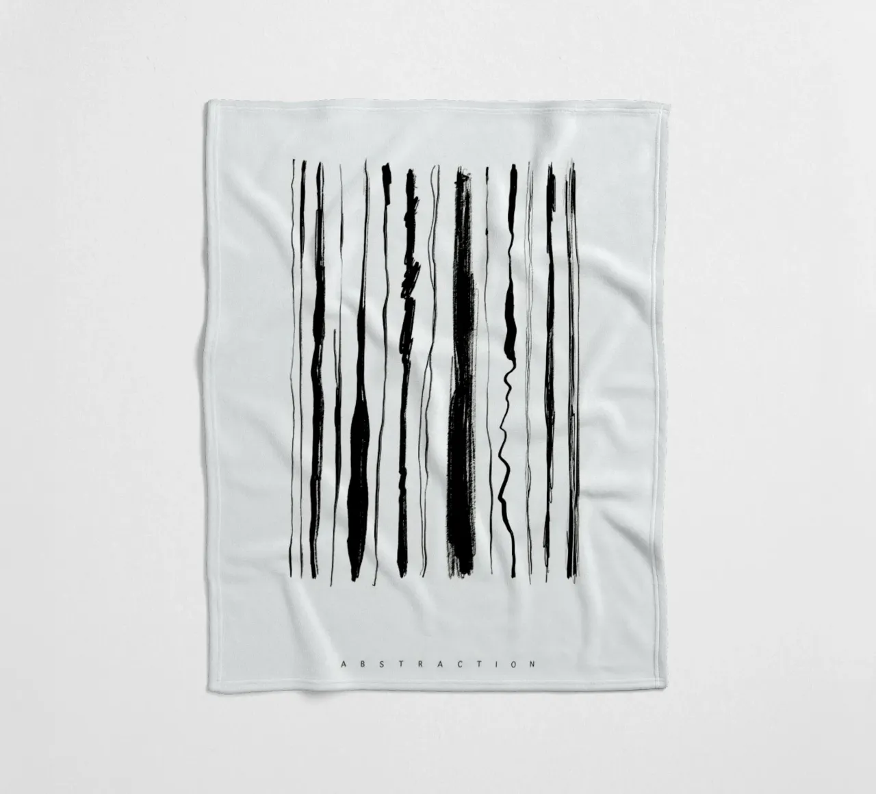 Abstraction fleecedeken van Graphite