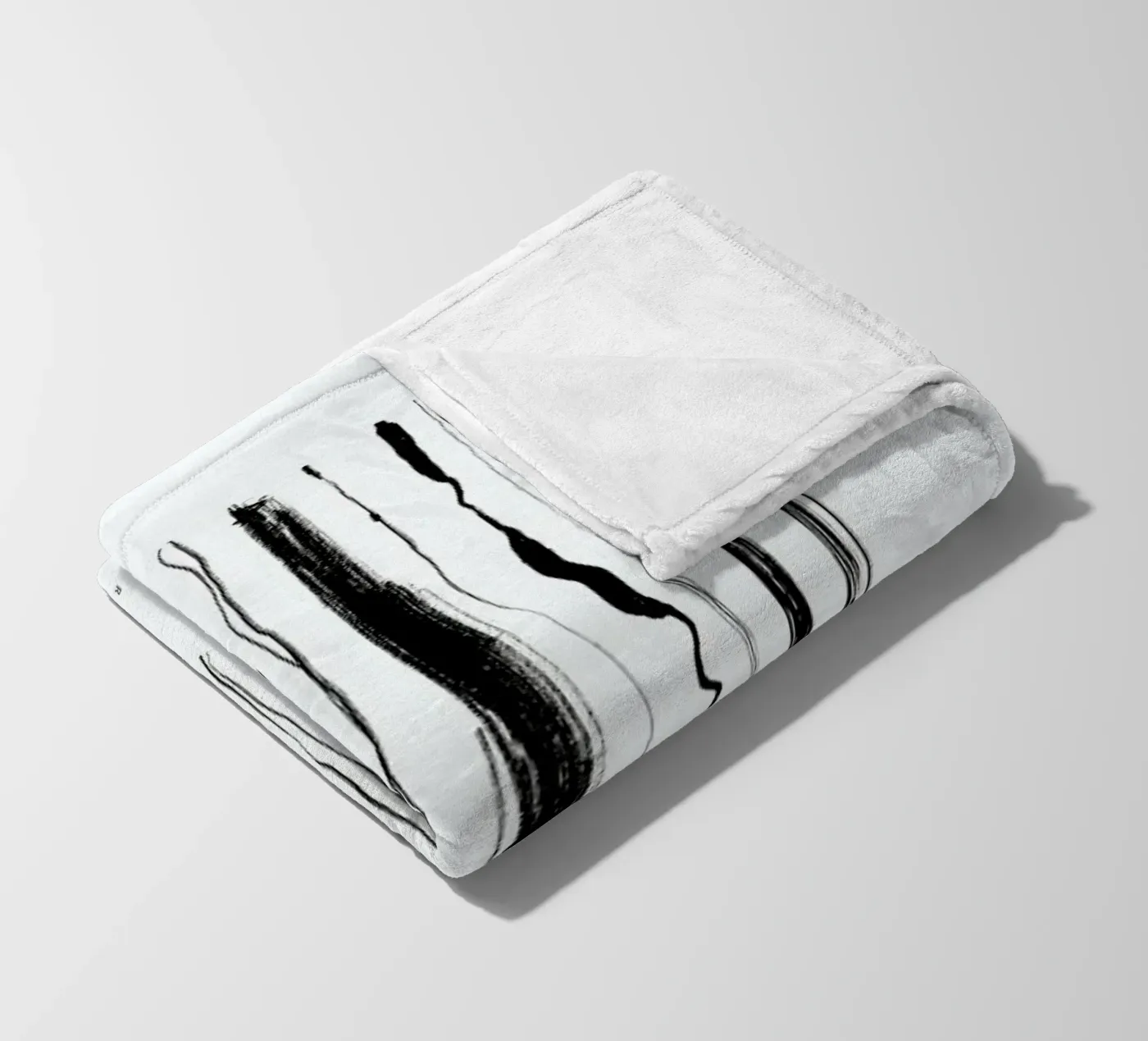 Abstraction fleecedeken van Graphite