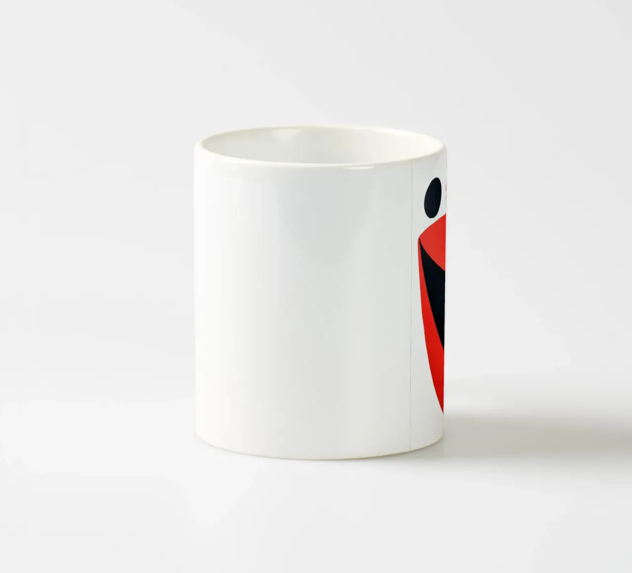 Sorriso | Volto sorridente astratto tazza in ceramica da Autofocus