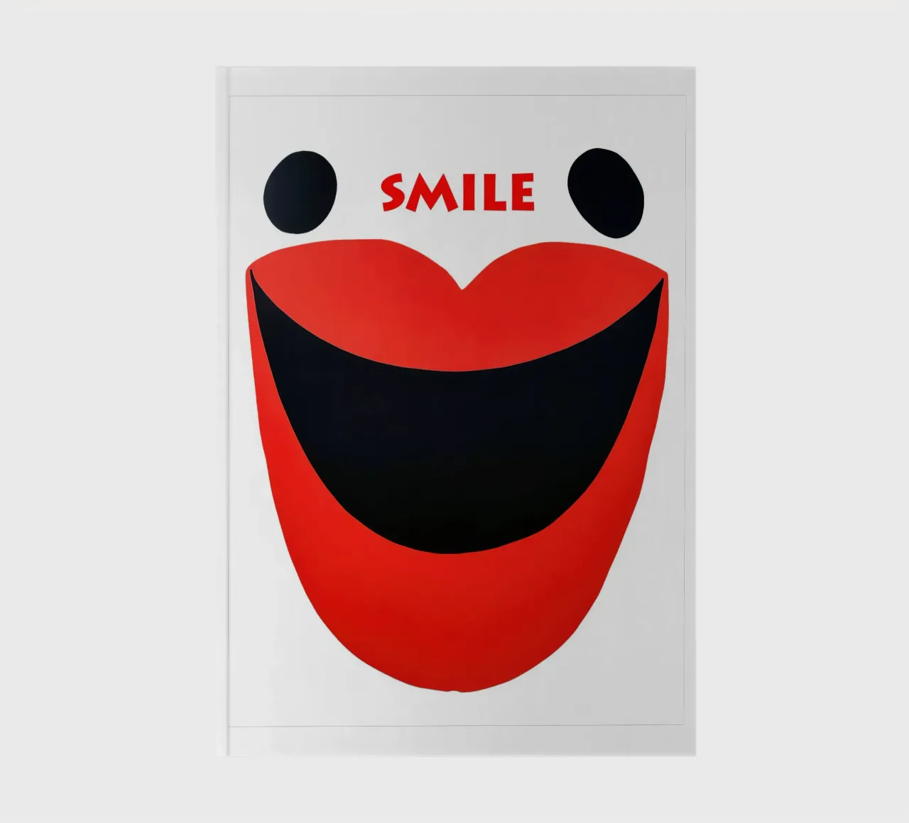 Smile | Abstract smiling face notebook by Autofocus