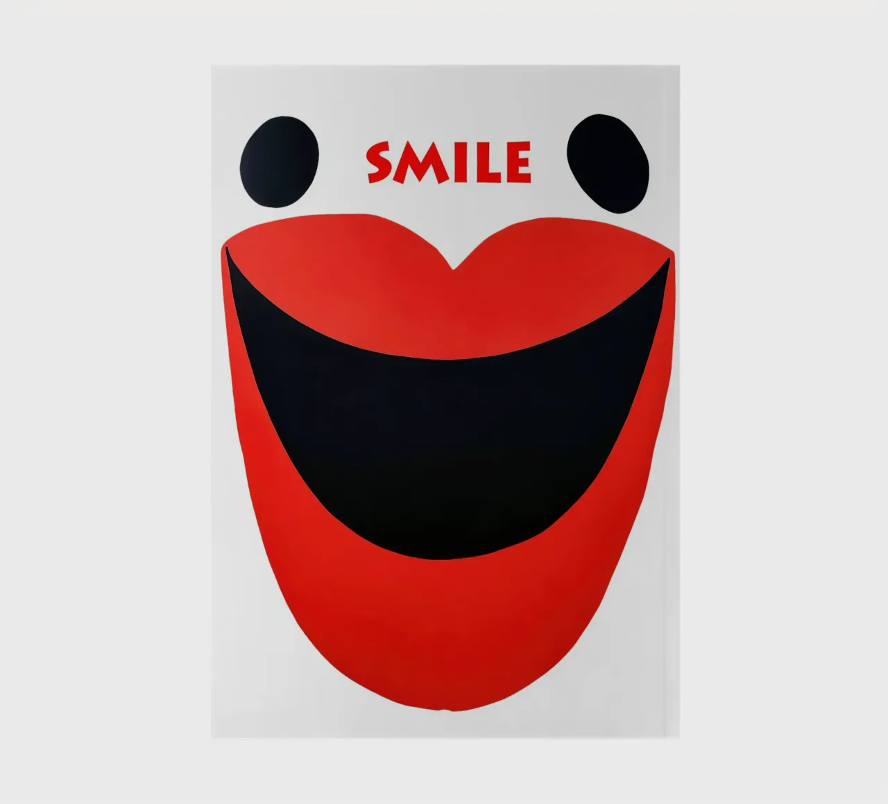 Smile | Abstract smiling face notebook by Autofocus