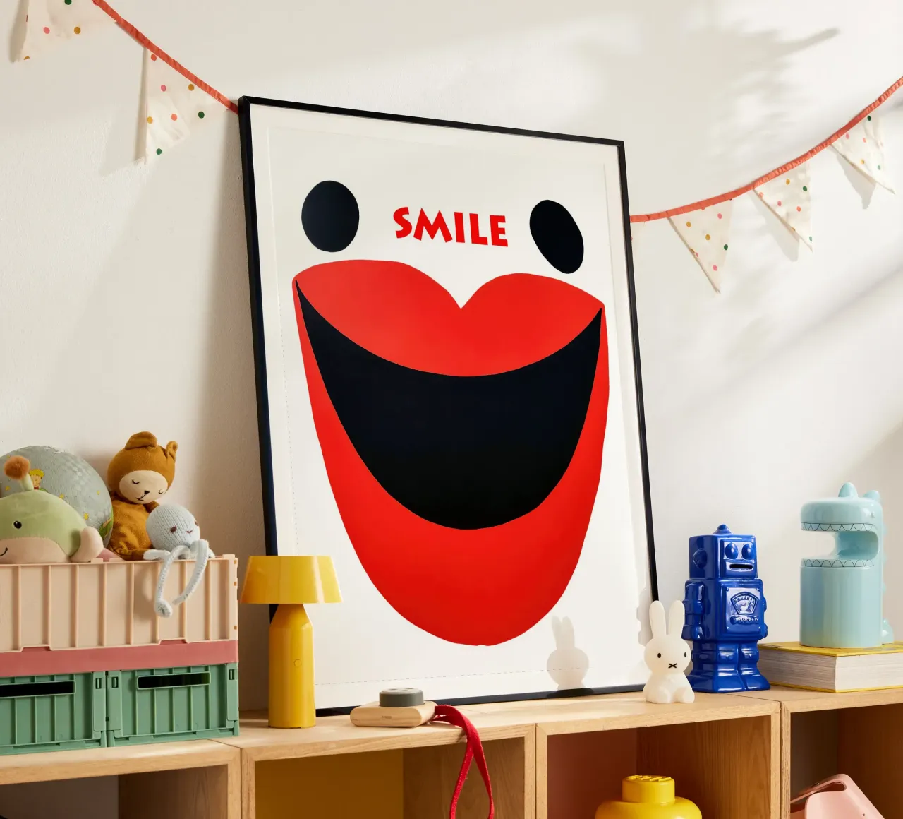 Sorriso | Volto sorridente astratto poster da Autofocus