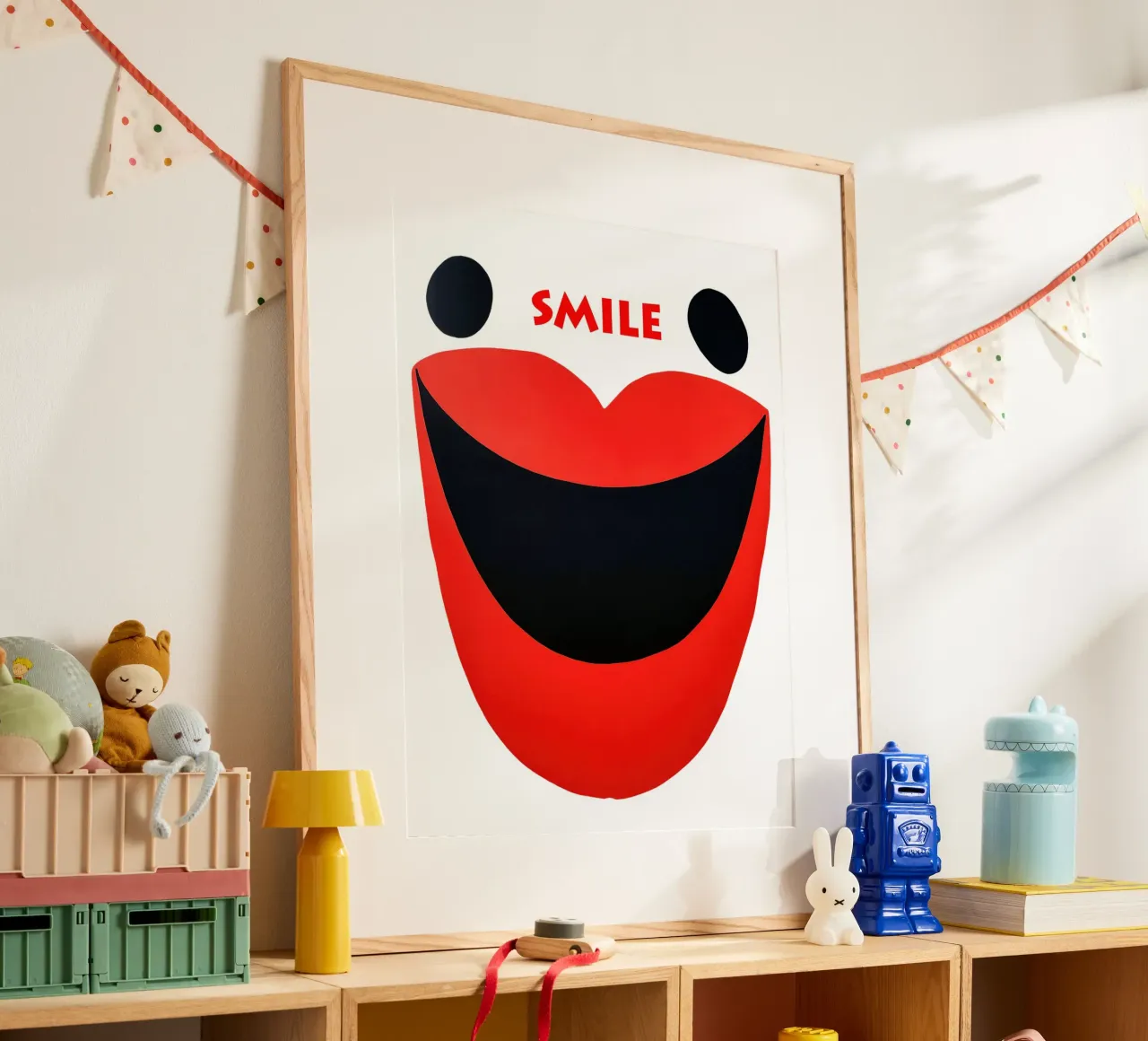 Sorriso | Volto sorridente astratto poster da Autofocus