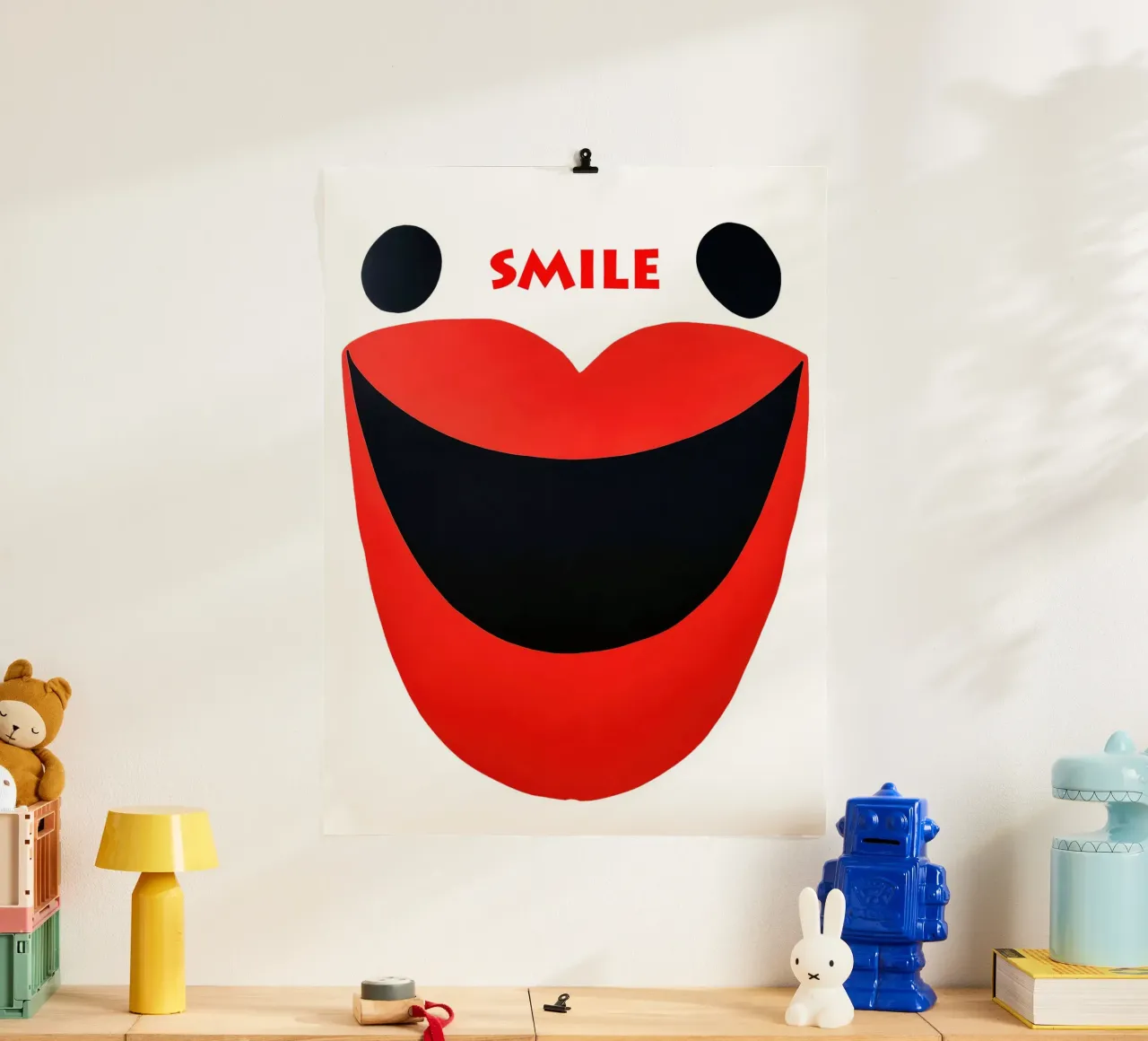 Sorriso | Volto sorridente astratto poster da Autofocus