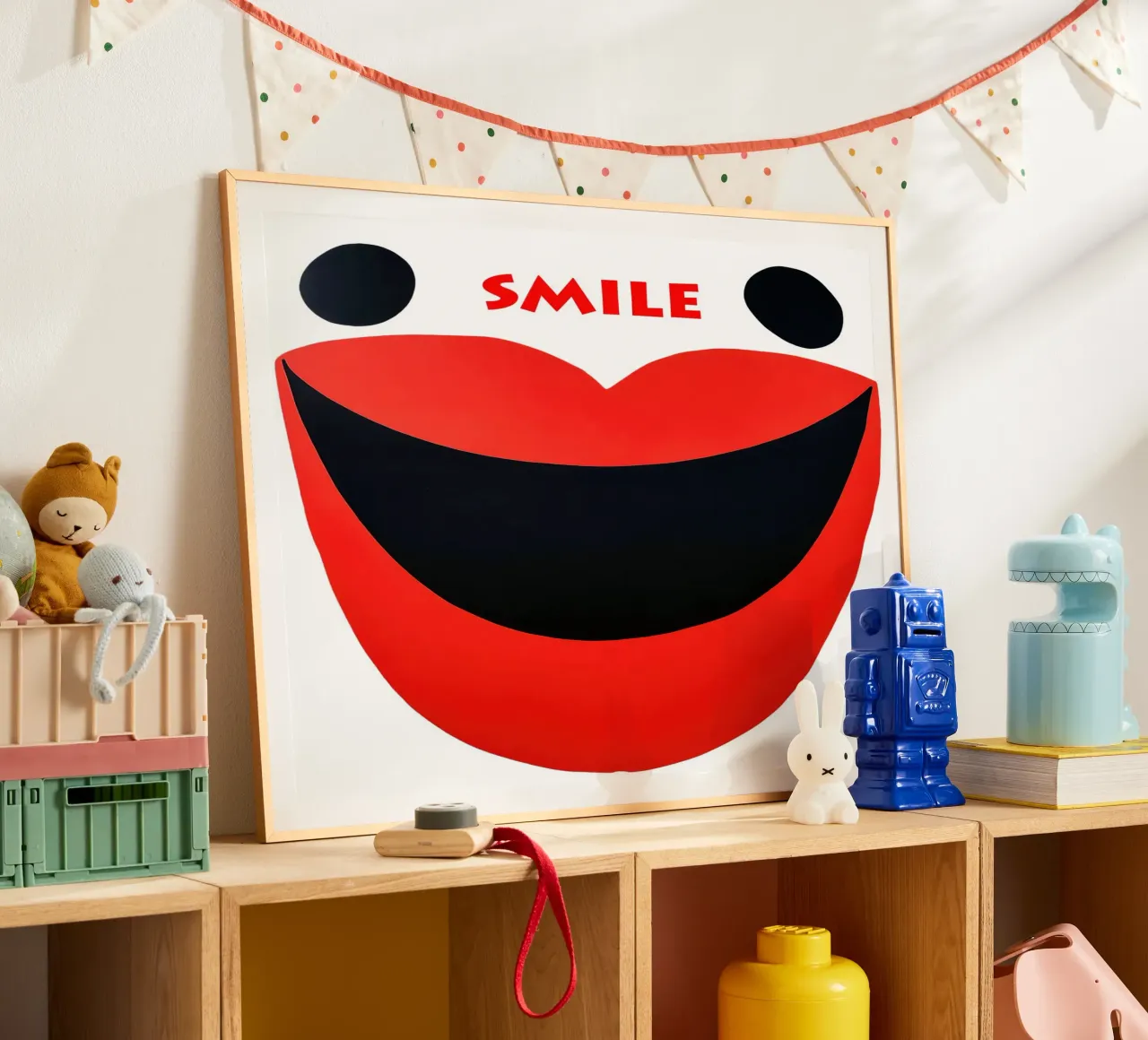 Sorriso | Volto sorridente astratto poster da Autofocus