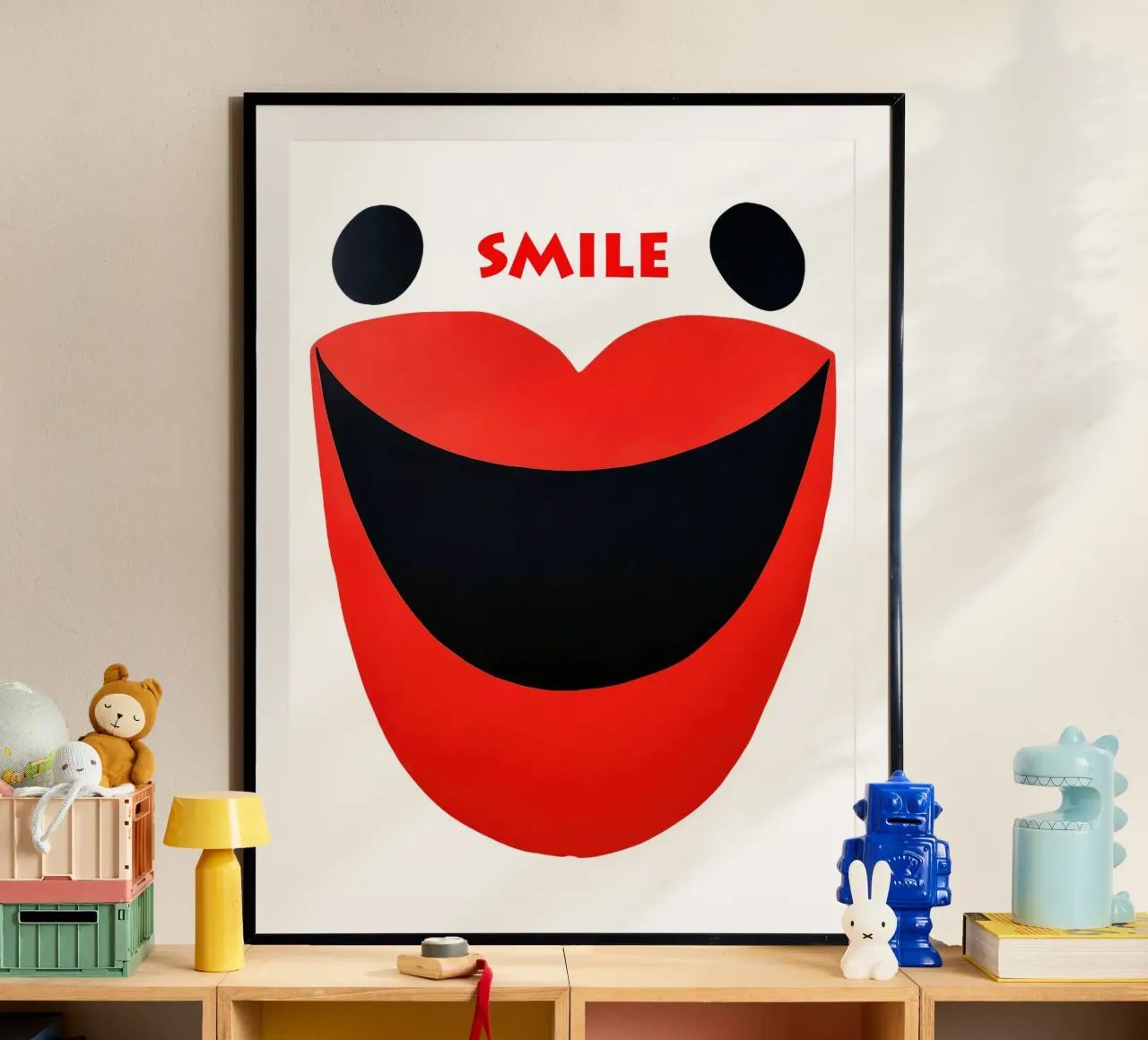 Sorriso | Volto sorridente astratto poster da Autofocus