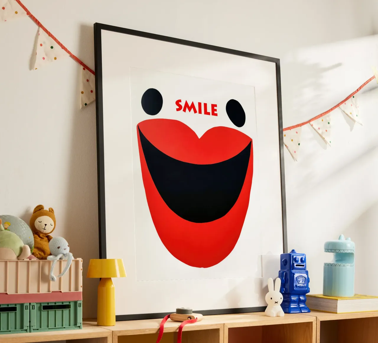 Sorriso | Volto sorridente astratto poster da Autofocus