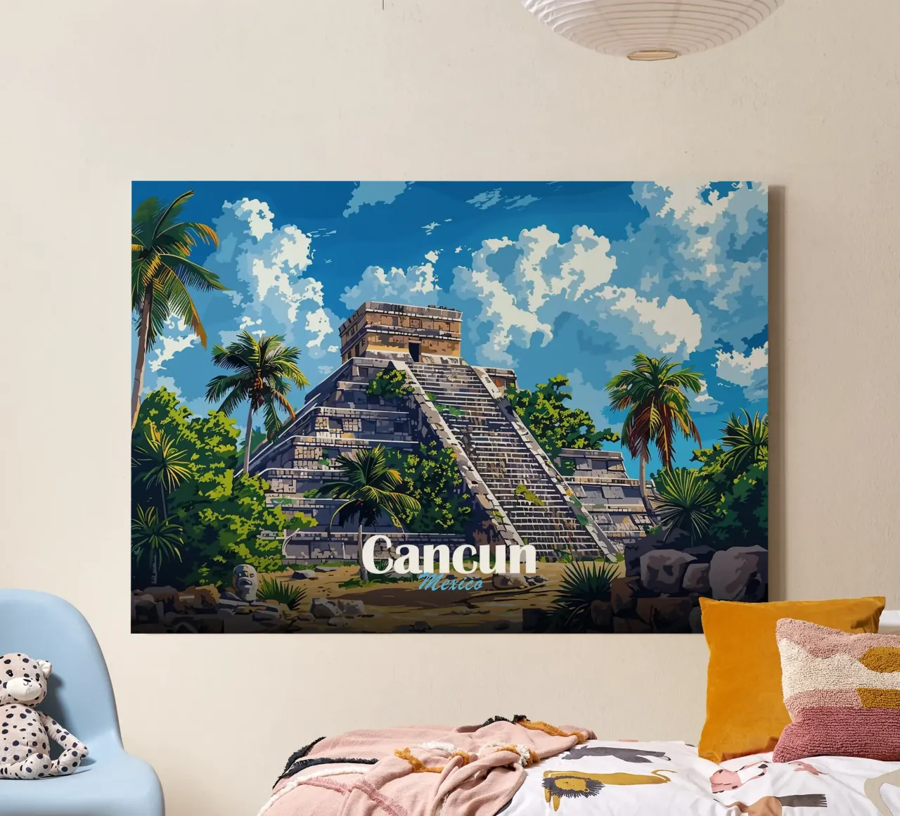Cancun canvas by Kevin Walters