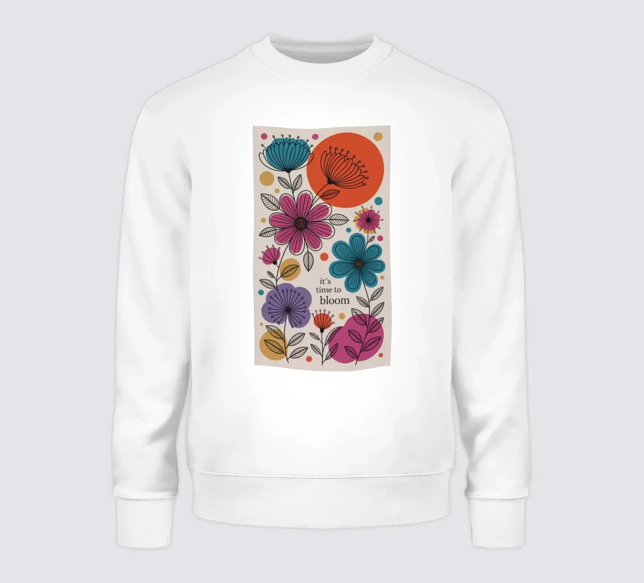 TIME TO BLOOM Sweatshirt von 20 Farben