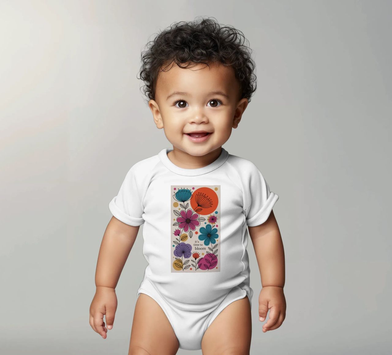 TIME TO BLOOM body bébé de 20 Farben