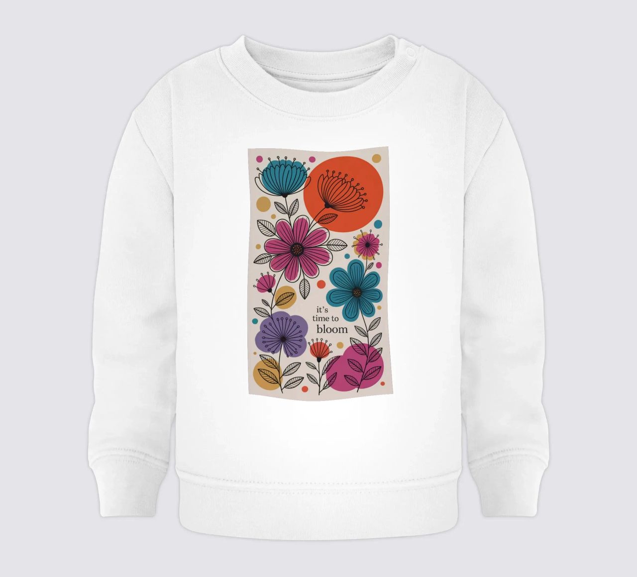 TIME TO BLOOM felpa neonato da 20 Farben