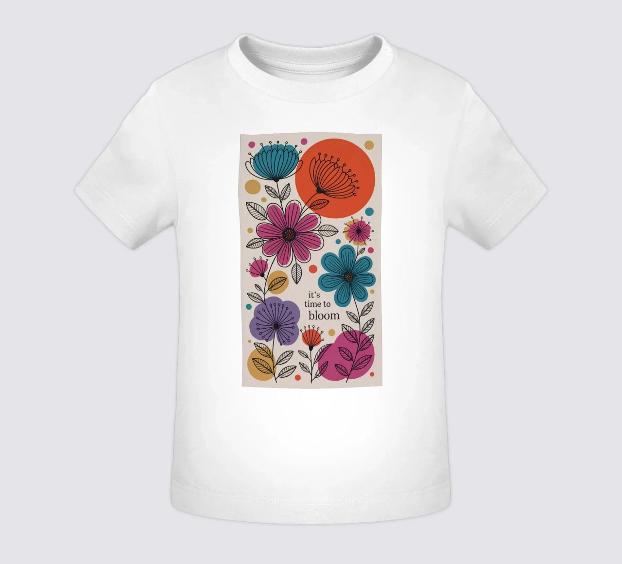 TIME TO BLOOM maglietta neonato da 20 Farben