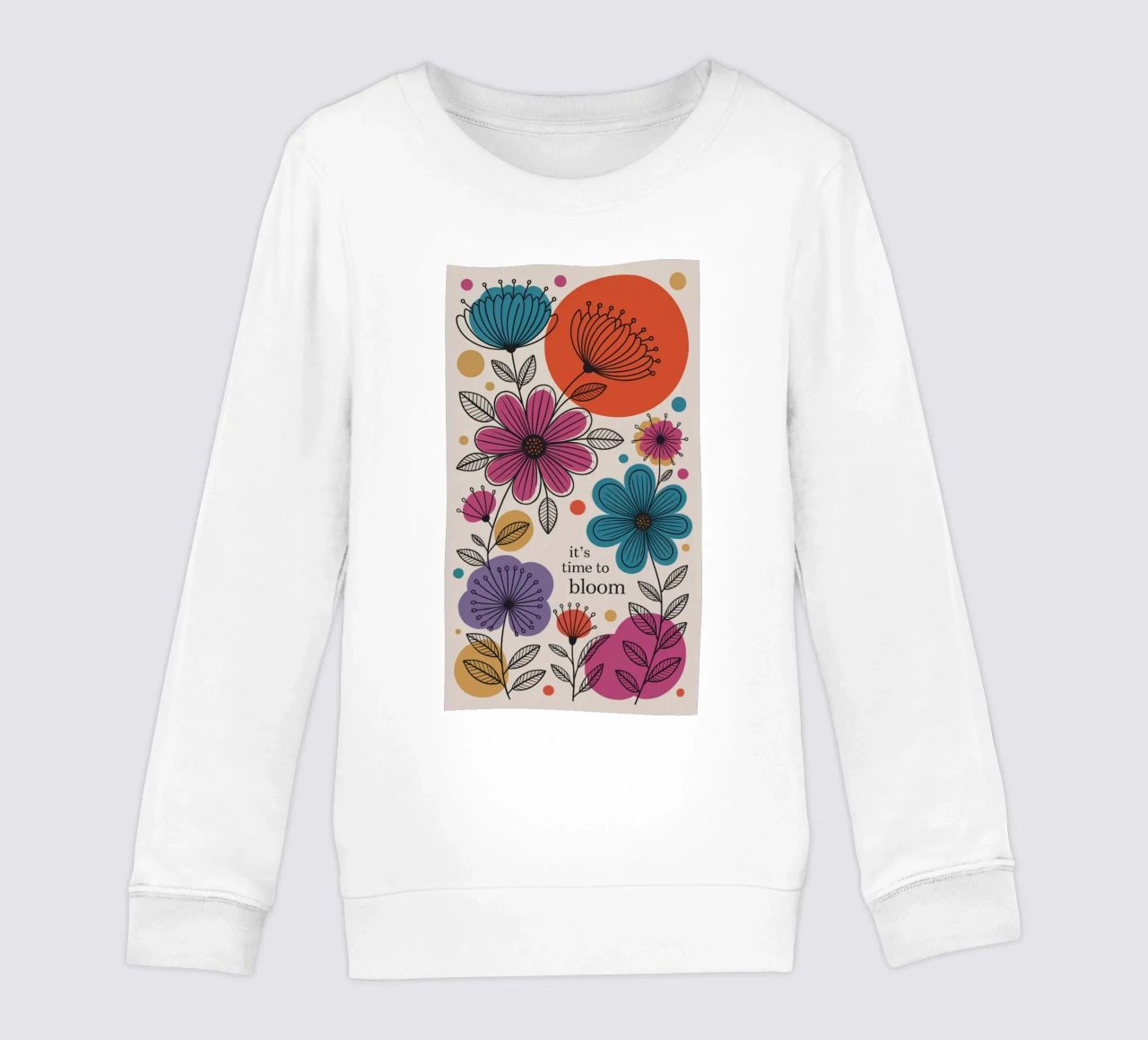 TIME TO BLOOM felpa bambino da 20 Farben