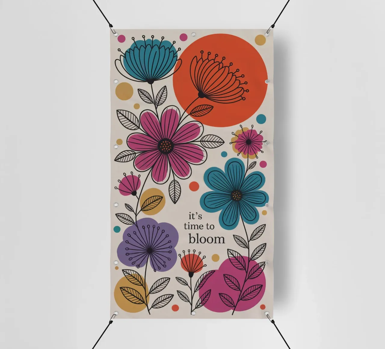 TIME TO BLOOM lonas publicitarias de 20 Farben