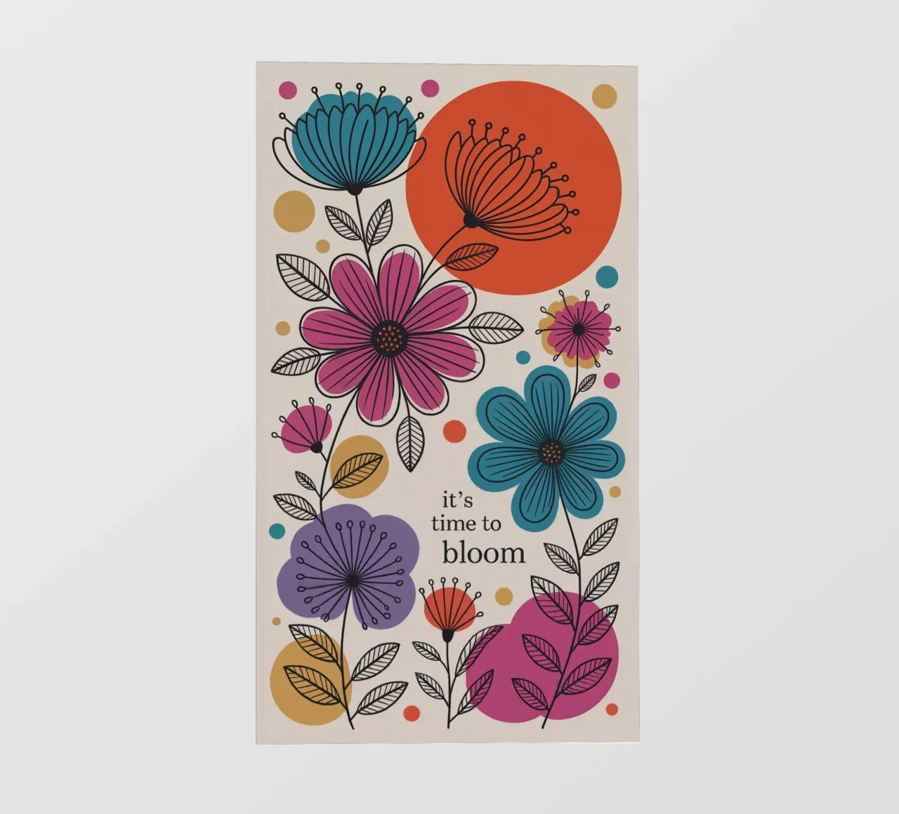 TIME TO BLOOM lonas publicitarias de 20 Farben