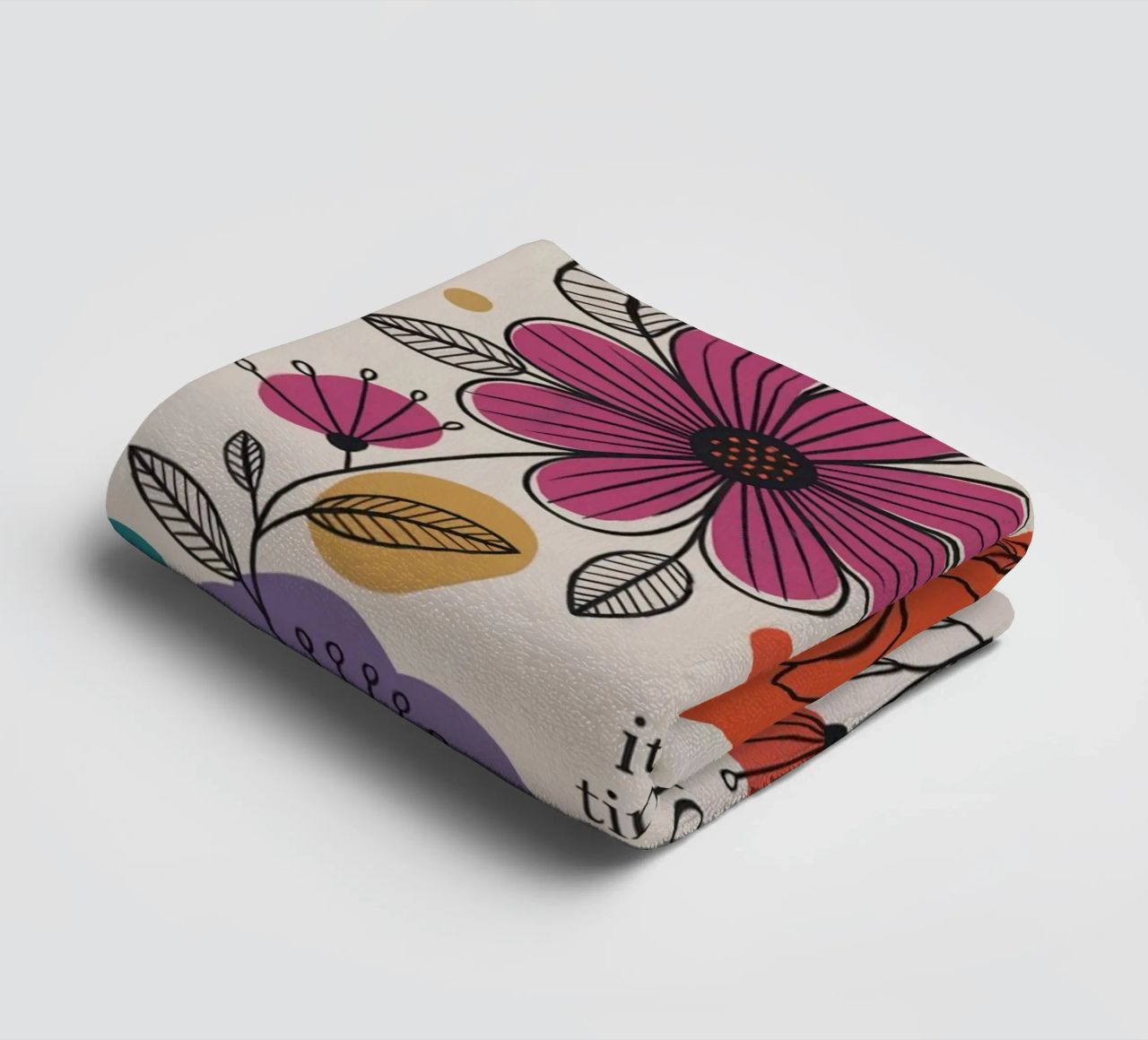 TIME TO BLOOM serviette de bain de 20 Farben
