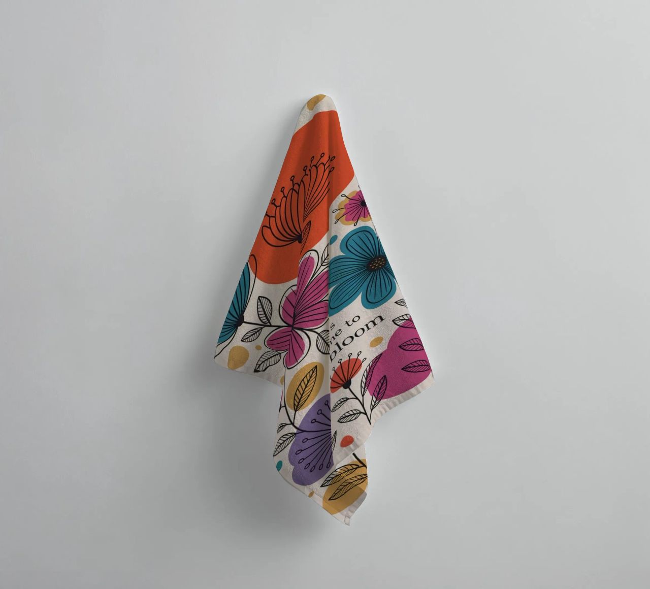 TIME TO BLOOM serviette de bain de 20 Farben