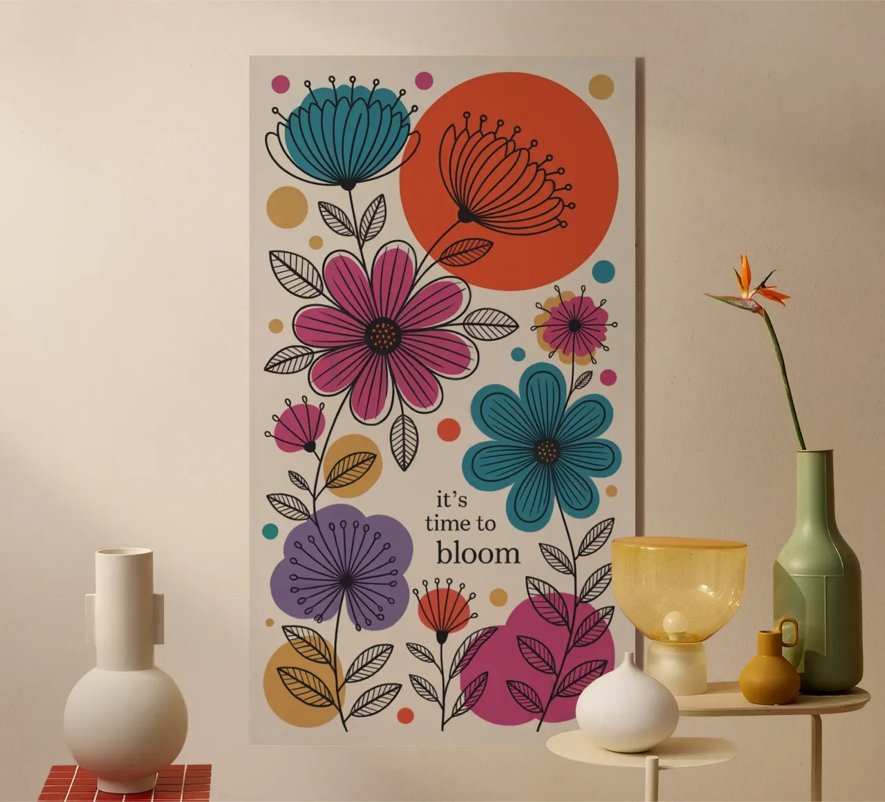 TIME TO BLOOM acrylic glass by 20 Farben