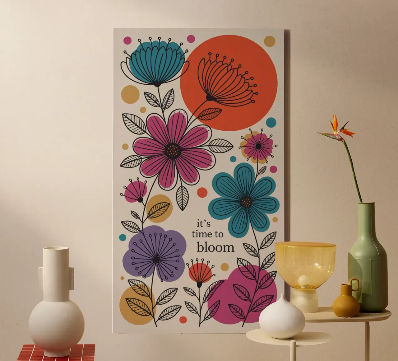 TIME TO BLOOM tela da 20 Farben