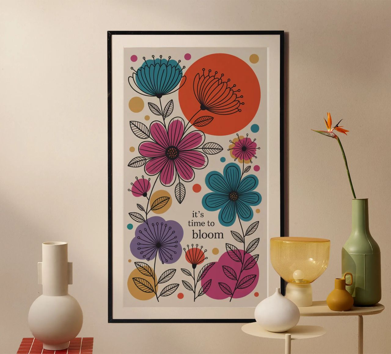 TIME TO BLOOM poster de 20 Farben