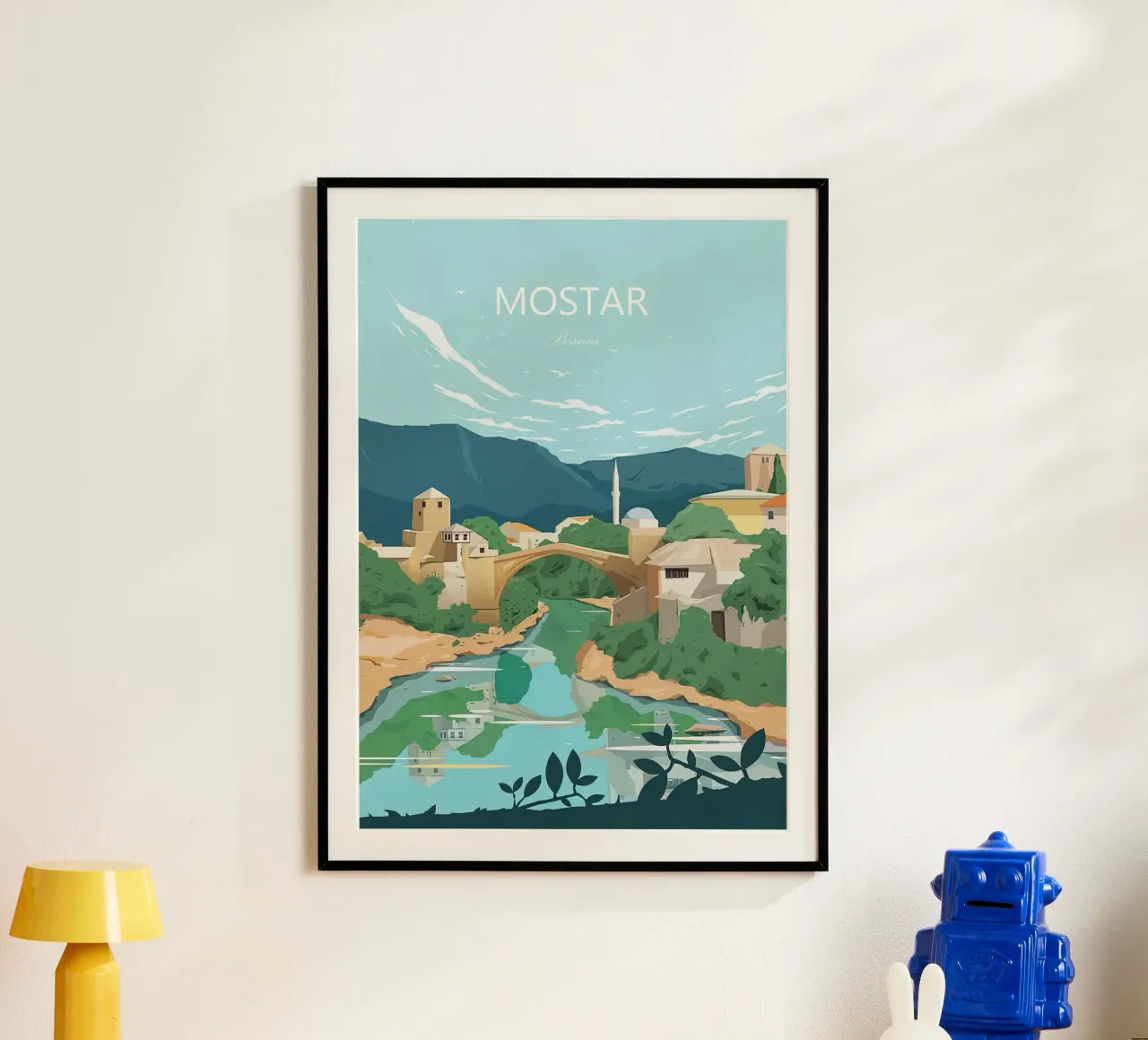 Bosnien, Mostar Kunst Poster von Liliestudio