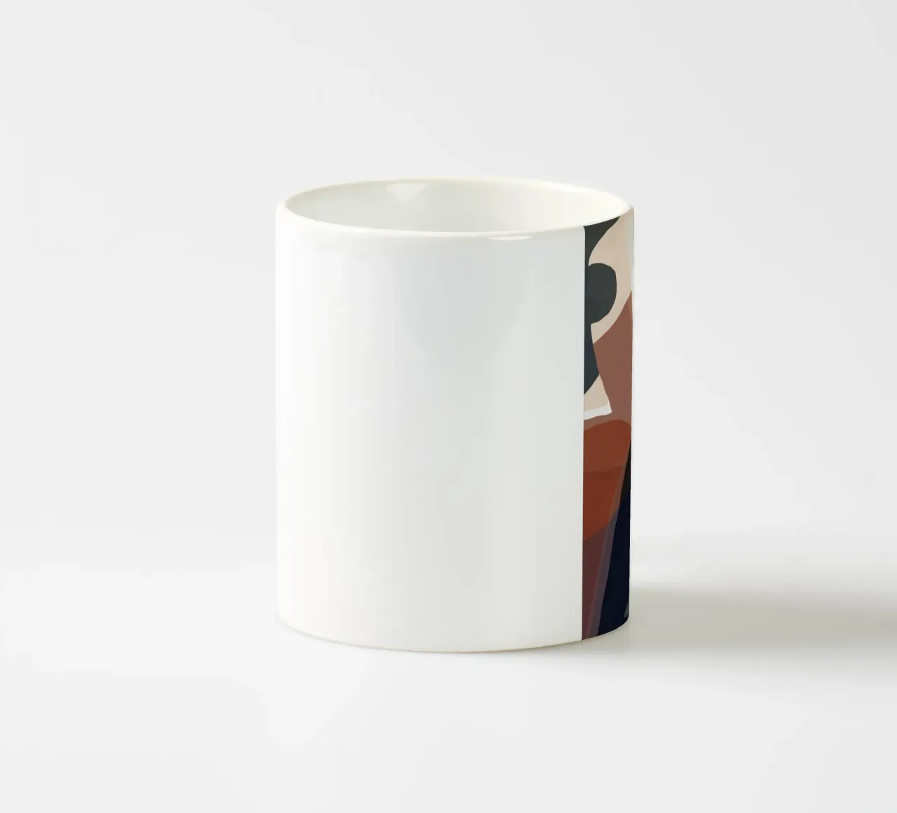 Forme astratte sovrapposte in armonia tazza in ceramica da Little Dean