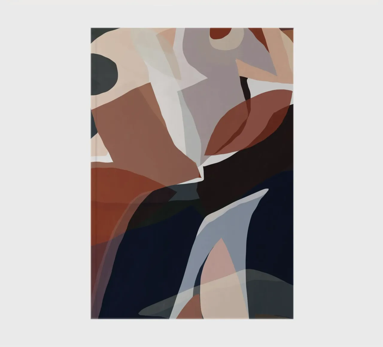 Abstract shapes overlay in harmony notebook by Little Dean