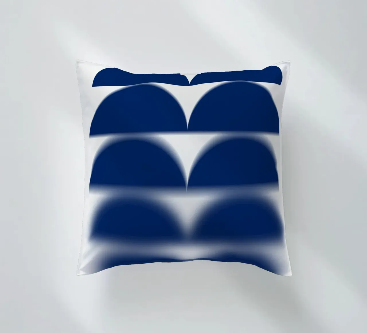 Semicerchi blu cuscino da Little Dean