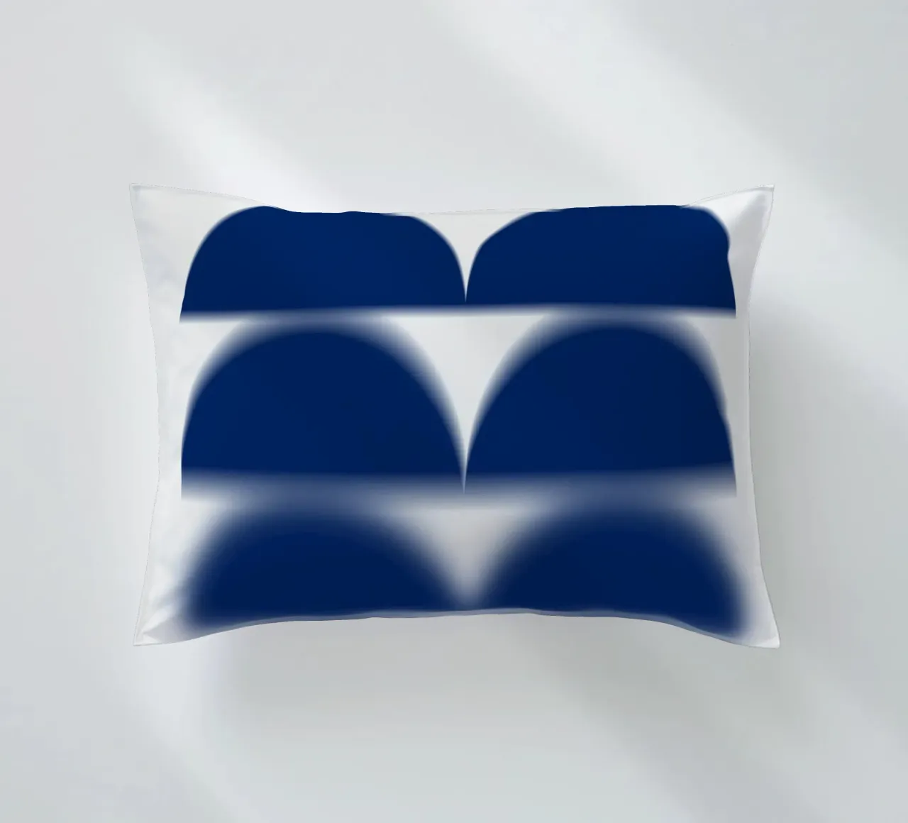 Semicerchi blu cuscino da Little Dean