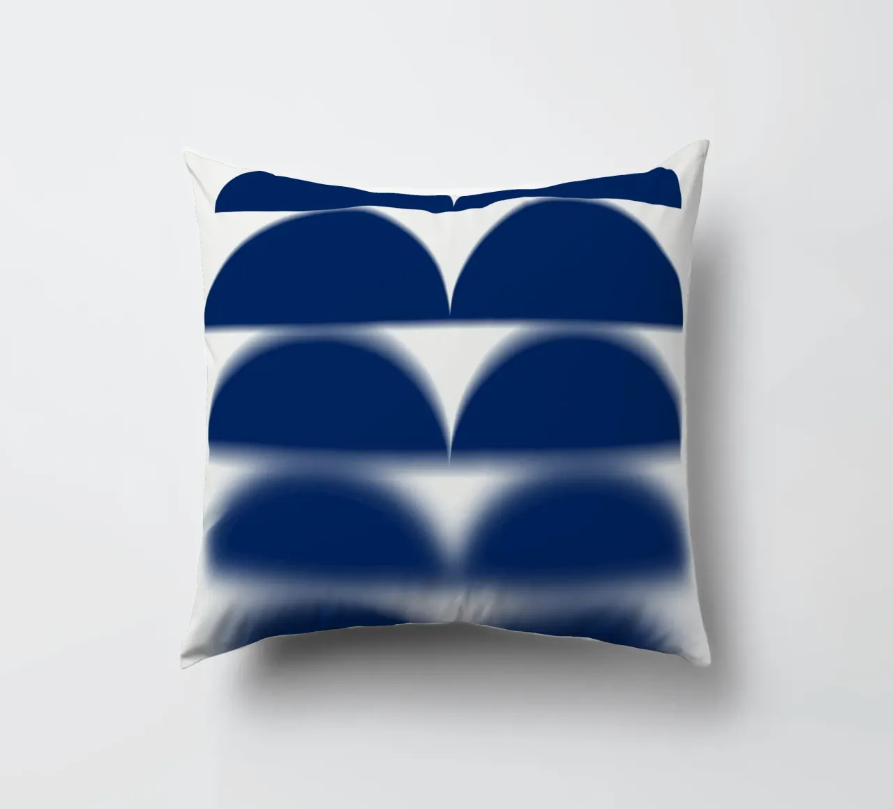 Semicerchi blu cuscino da Little Dean