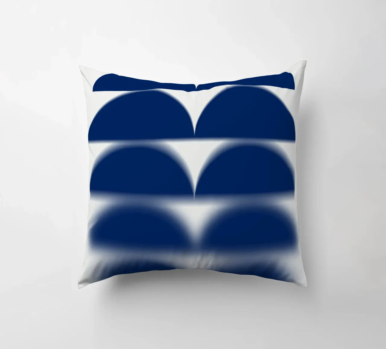 Semicerchi blu cuscino da Little Dean