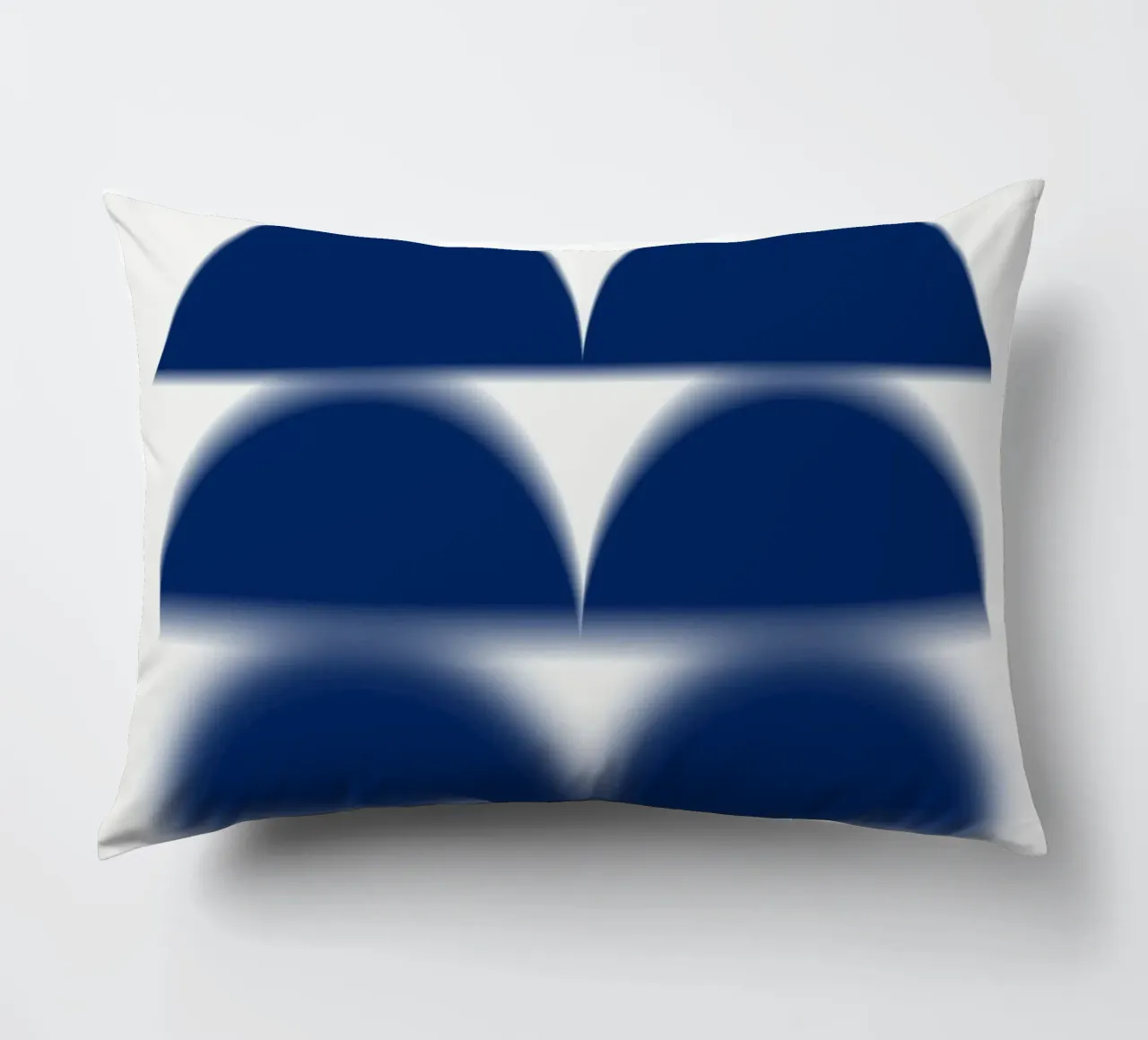 Semicerchi blu cuscino da Little Dean