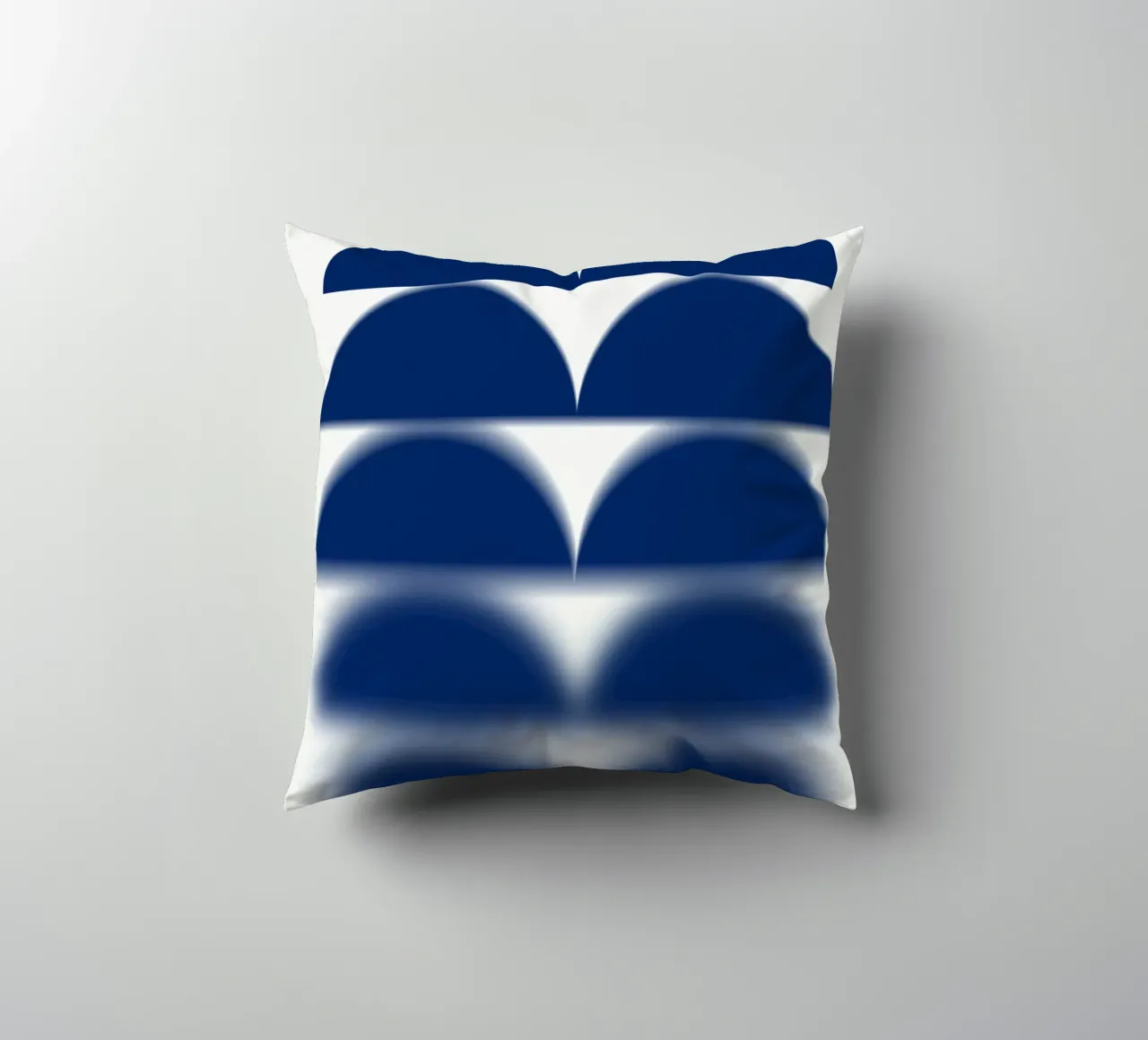 Semicerchi blu cuscino da Little Dean