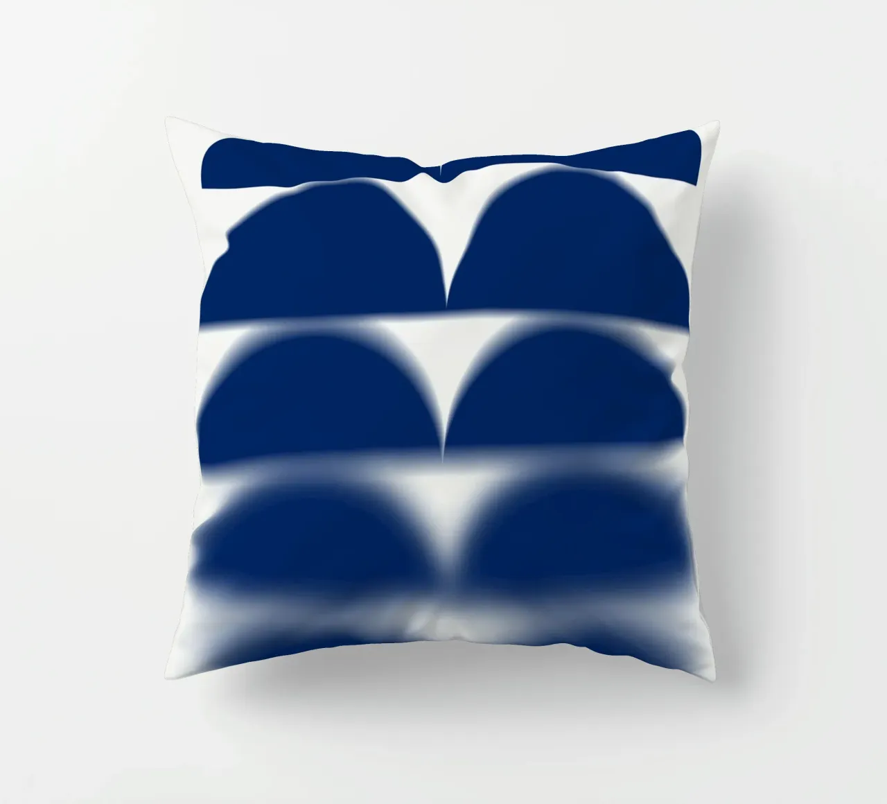 Semicerchi blu cuscino da Little Dean