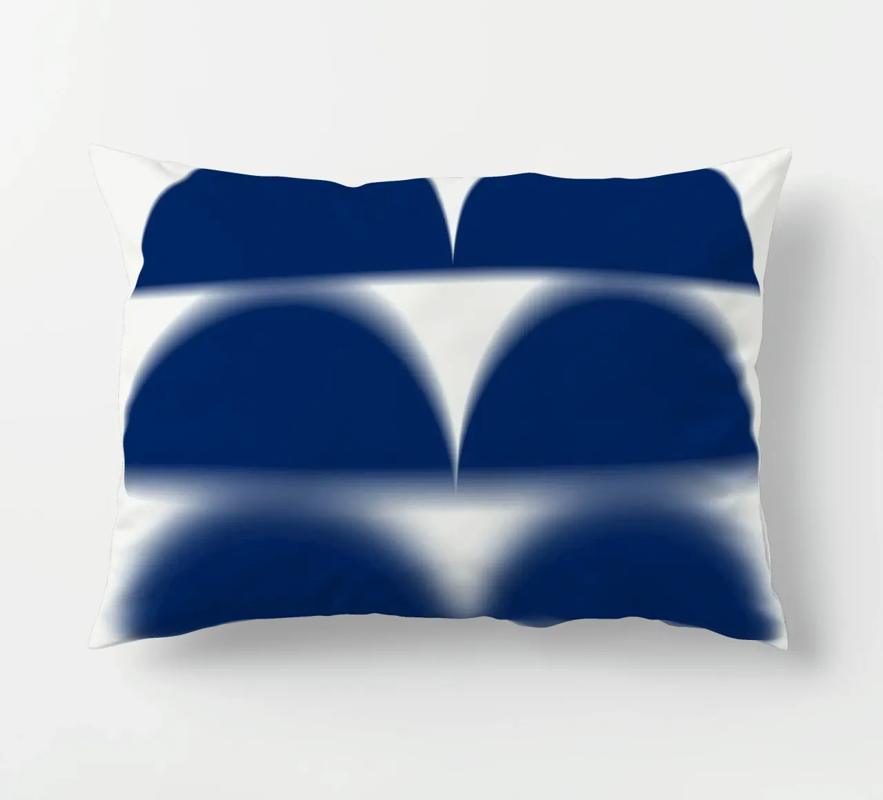 Semicerchi blu cuscino da Little Dean
