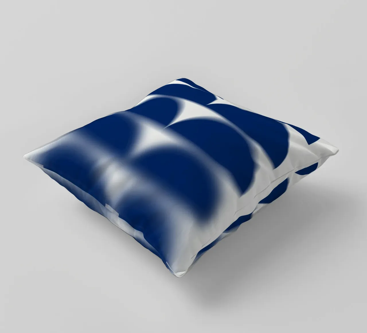 Semicerchi blu cuscino da Little Dean
