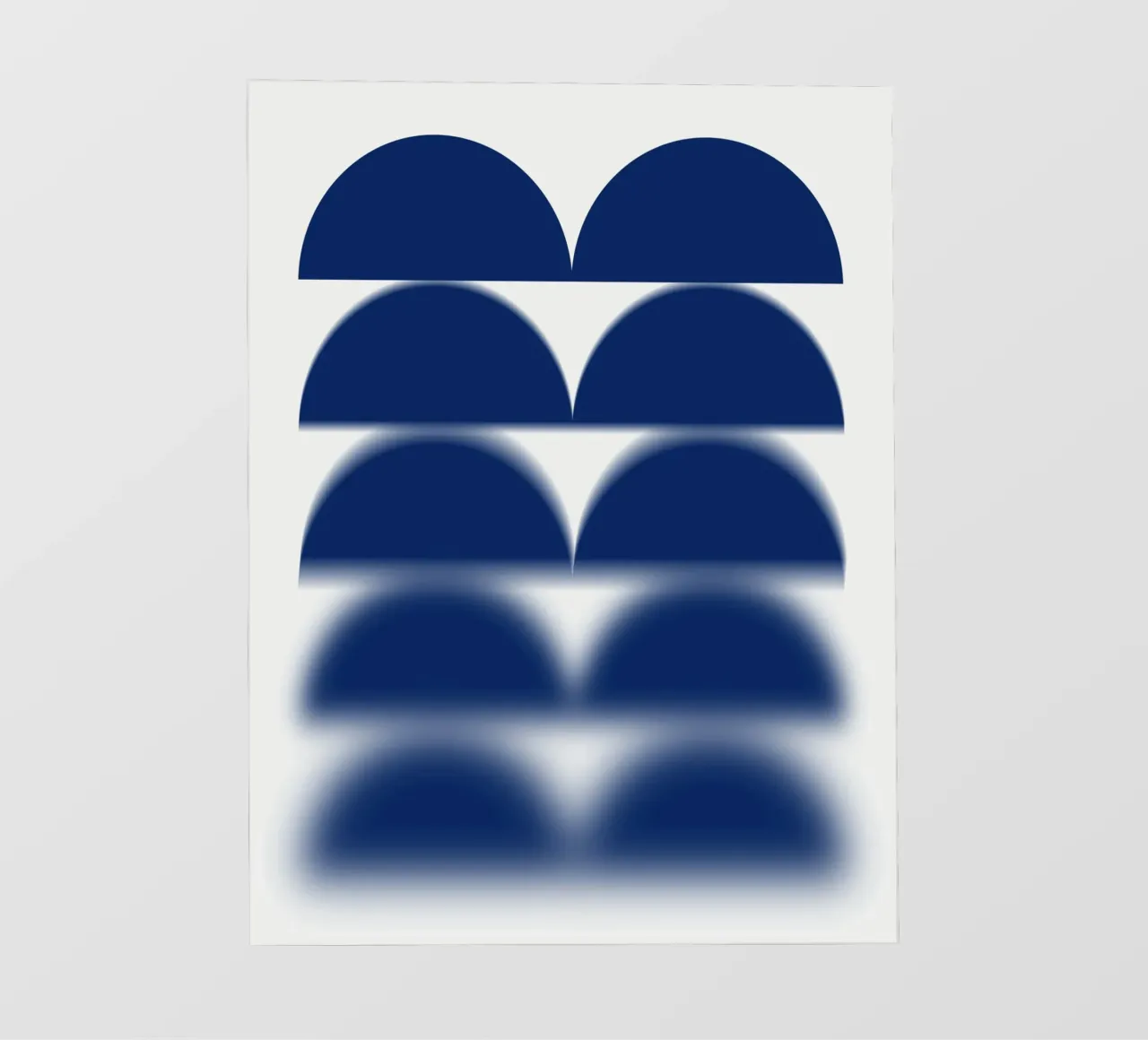 Semicerchi blu telo in pvc da Little Dean
