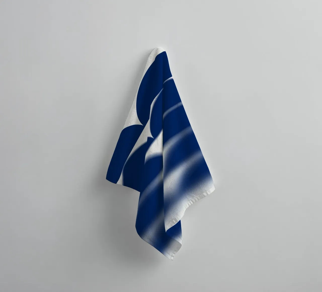 Semicerchi blu asciugamano da bagno da Little Dean