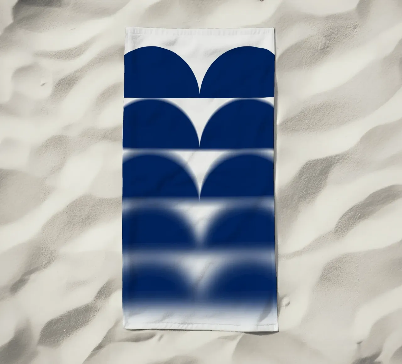 Semicerchi blu telo mare da Little Dean