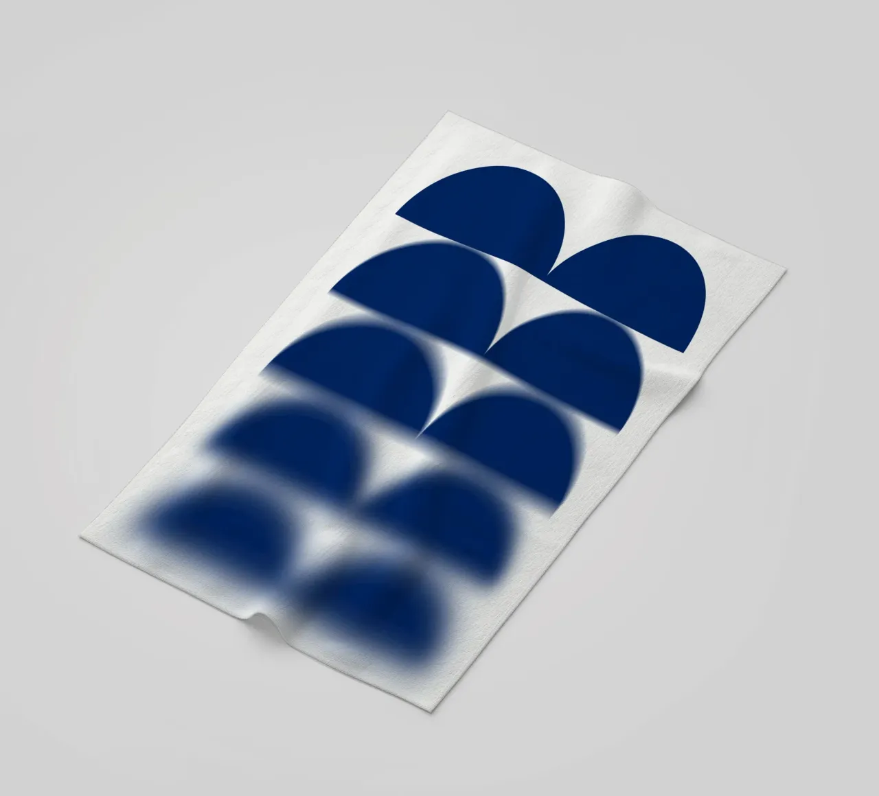 Semicerchi blu telo mare da Little Dean