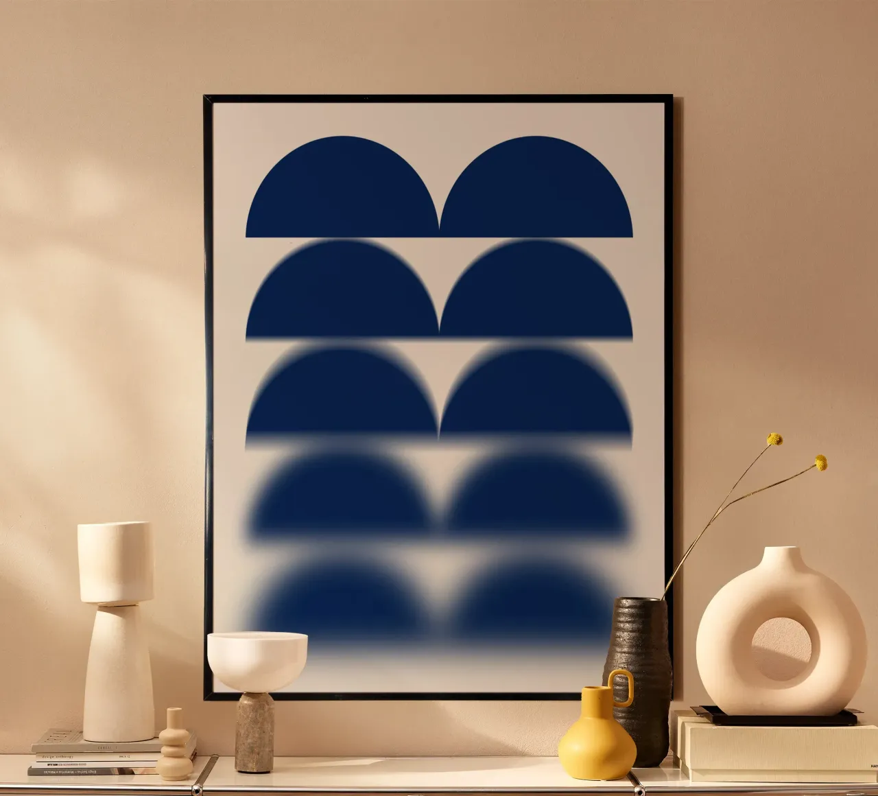 Semicerchi blu poster da Little Dean