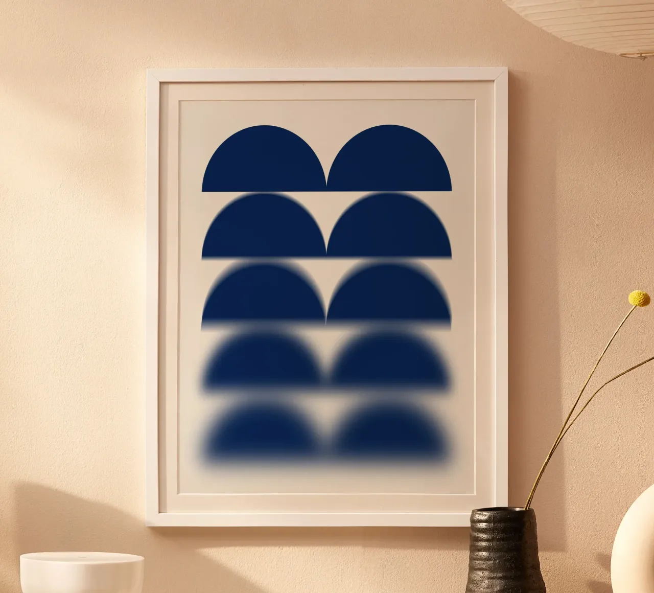 Semicerchi blu poster da Little Dean