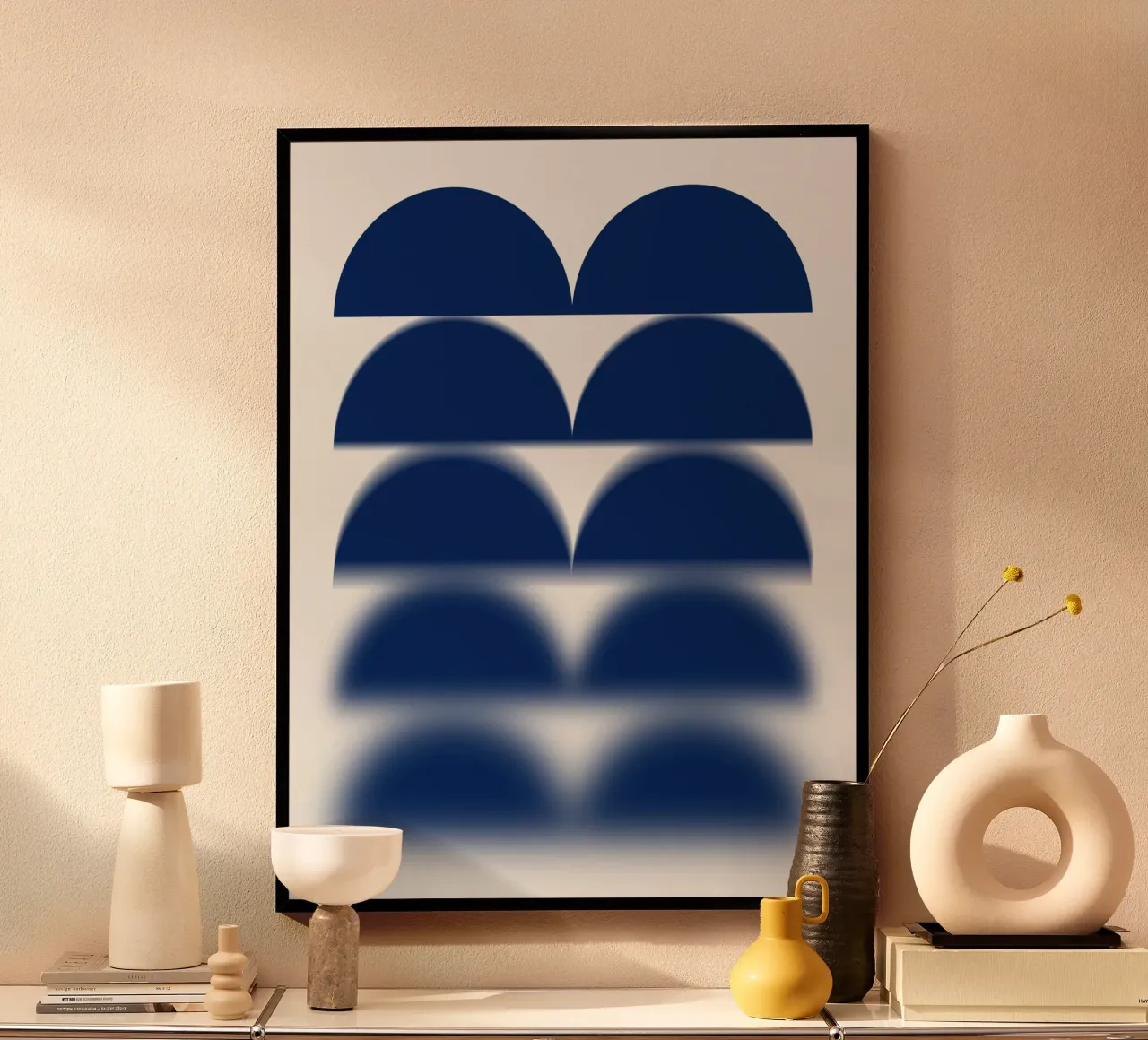 Semicerchi blu poster da Little Dean