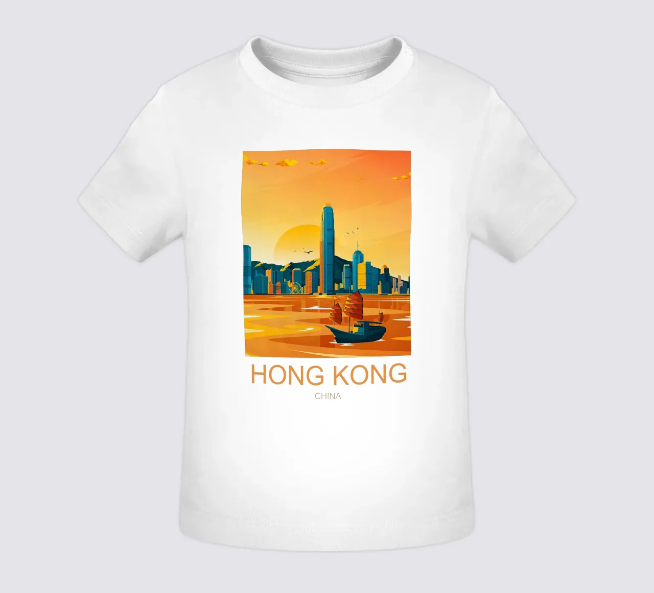 HongKong sera maglietta neonato da Liliestudio