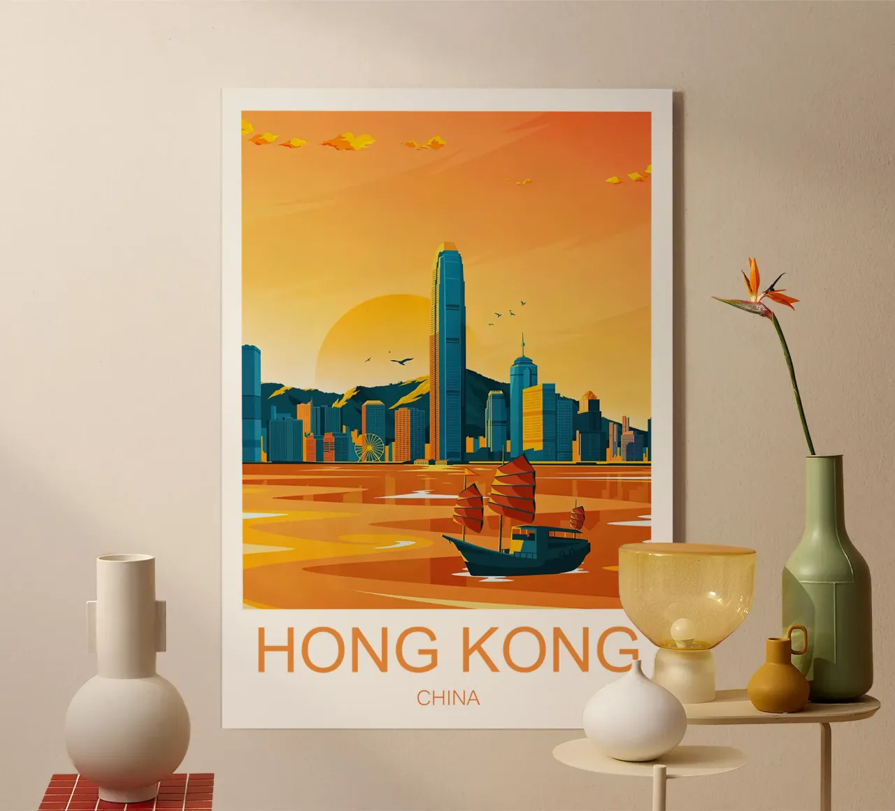 Tarde en Hong Kong metacrilato de Liliestudio