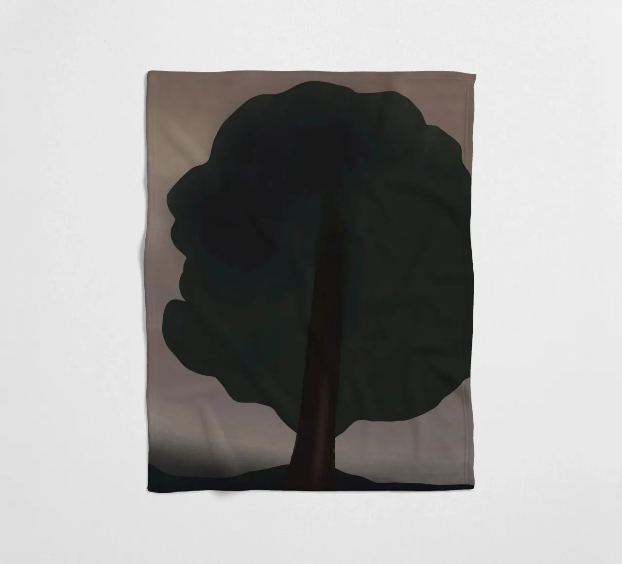 Albero dipinto di notte coperta in pile da Little Dean
