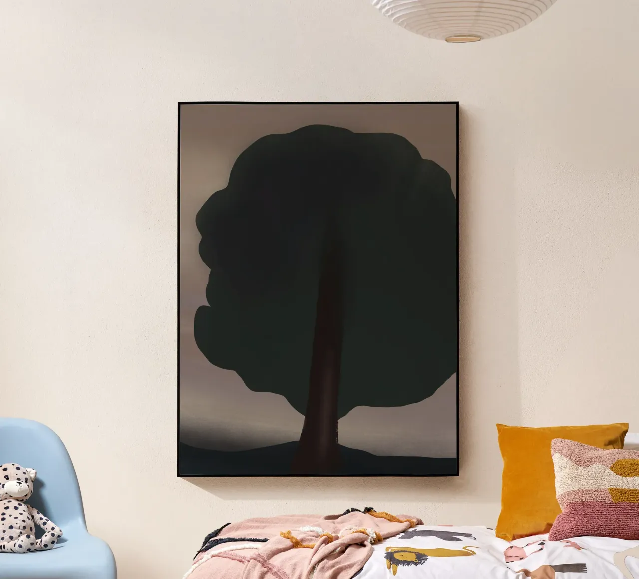 Albero dipinto di notte plexiglass da Little Dean