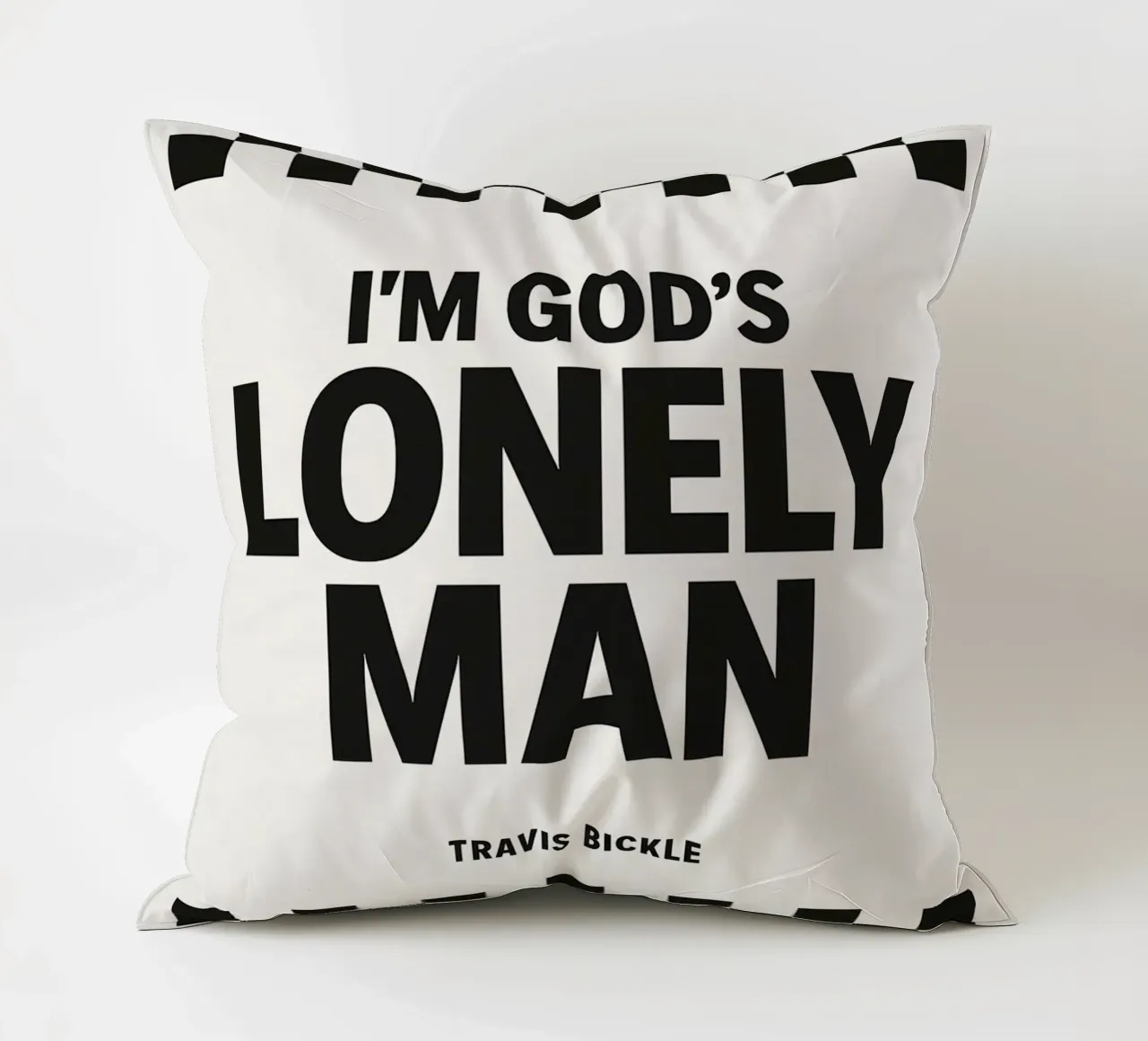 Lonely Man Print cuscino da MoviesArt