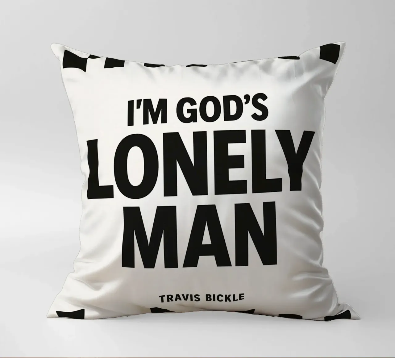 Lonely Man Print cuscino da MoviesArt