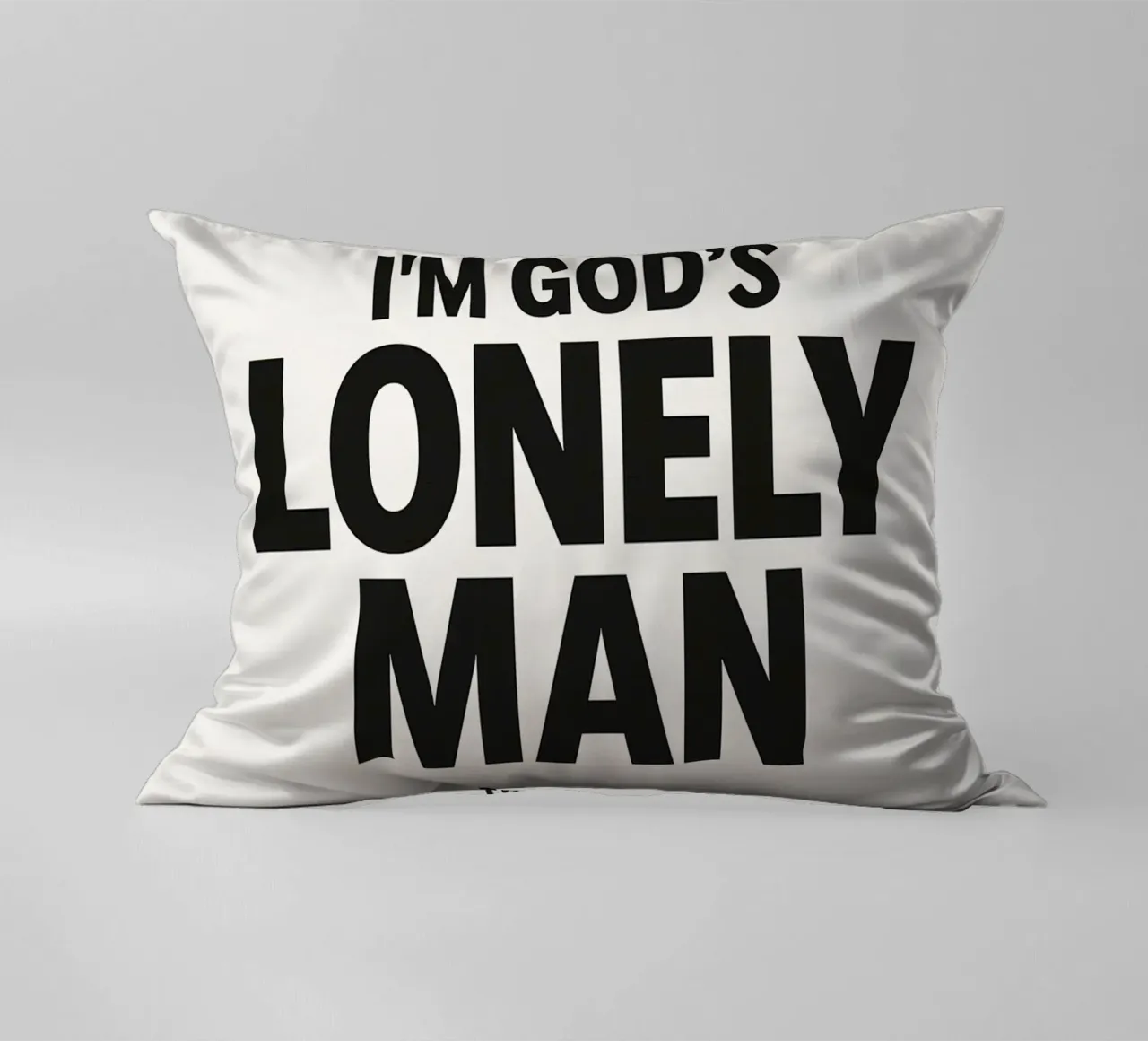 Lonely Man Print cuscino da MoviesArt